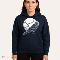 Horror Graphic Raven And Moon Hoodie thumb 5