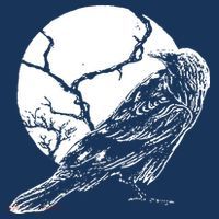 Horror Graphic Raven And Moon Long Sleeve Shirt thumb 2