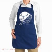 Horror Graphic Raven And Moon Apron thumb 2