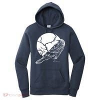 Horror Graphic Raven And Moon Women's Hoodie thumb 0