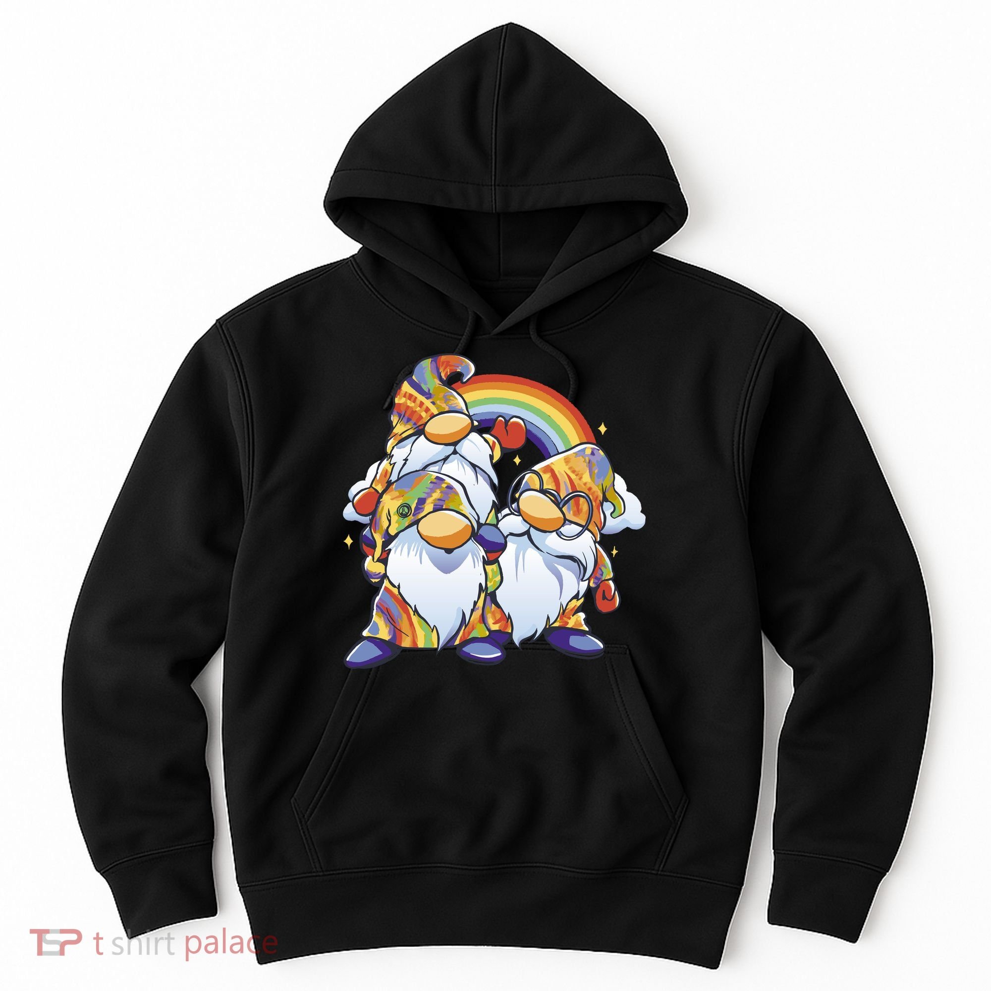 Hippie Gnomes Rainbow Hoodie