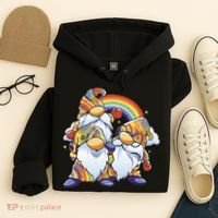 Hippie Gnomes Rainbow Hoodie thumb 4