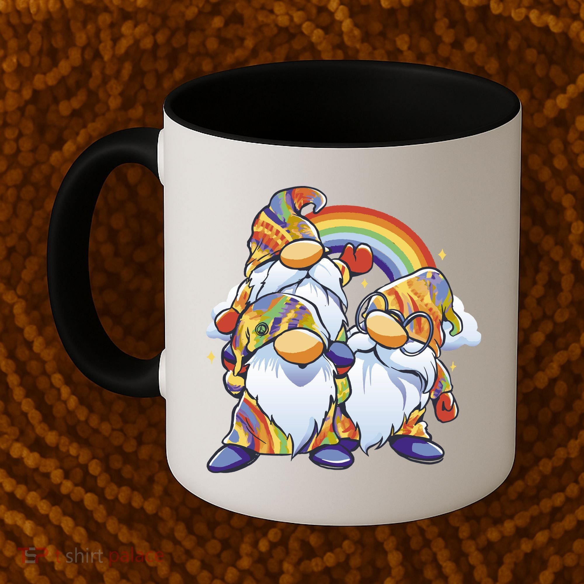 Hippie Gnomes Rainbow Coffee Mug