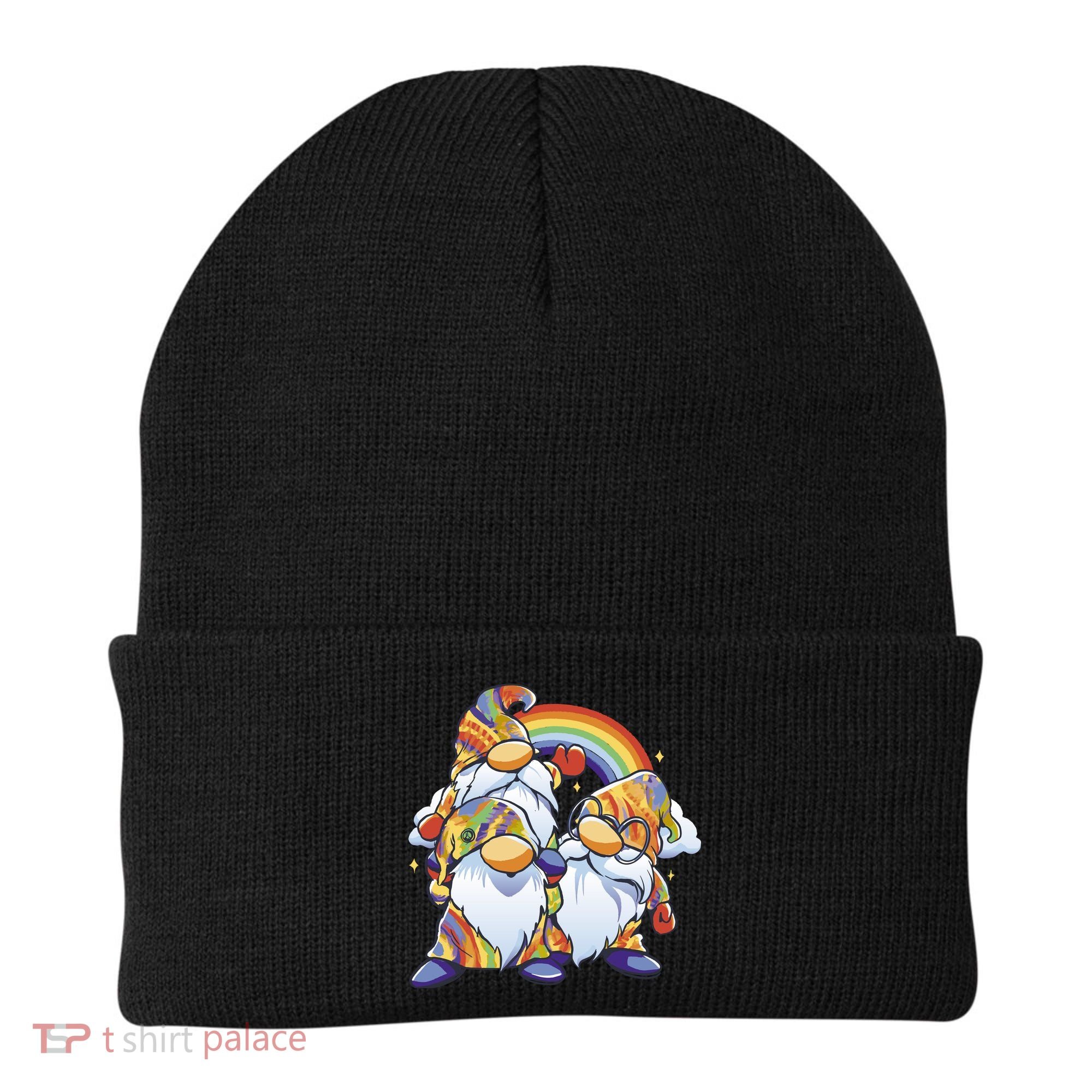 Hippie Gnomes Rainbow Beanie