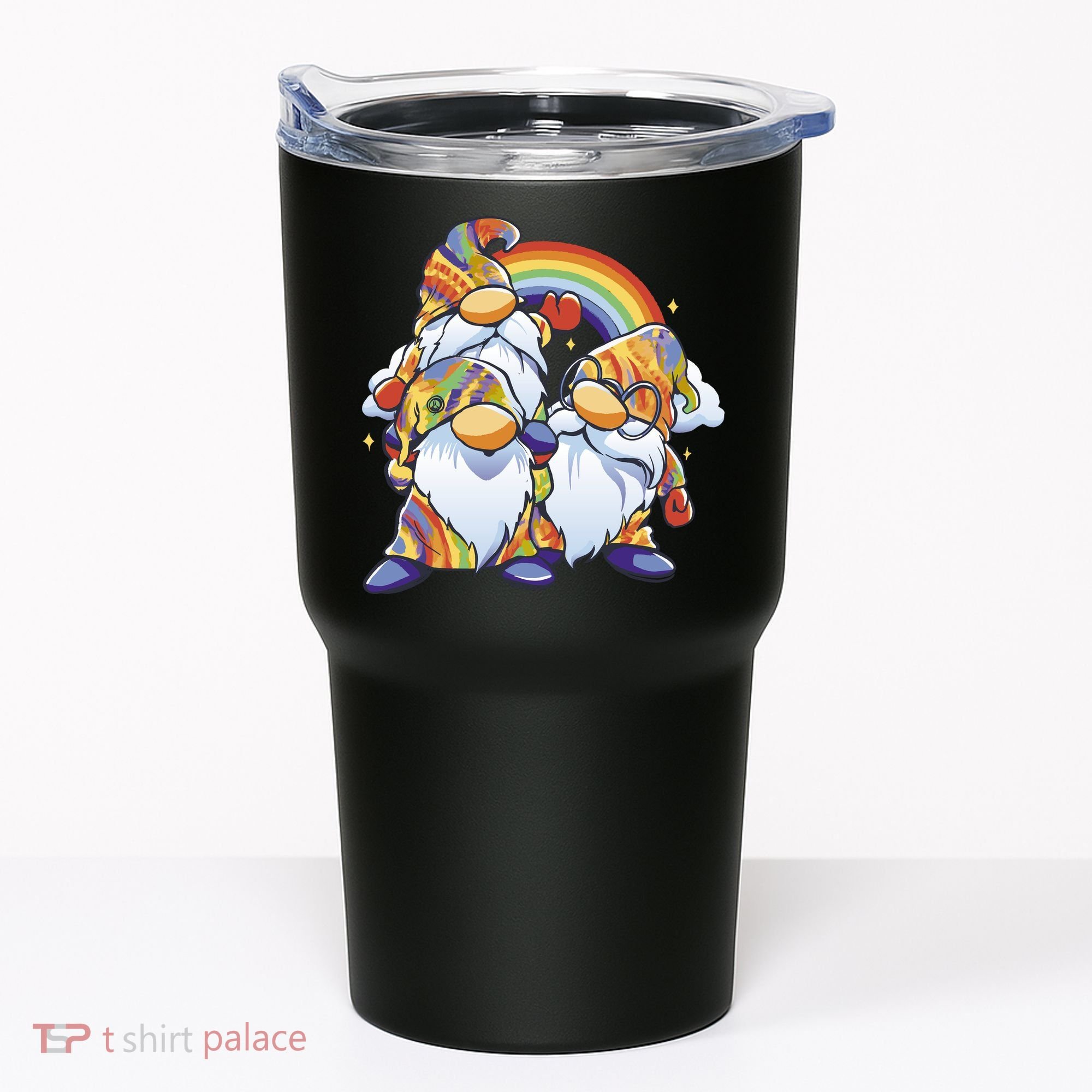 Hippie Gnomes Rainbow Tumbler