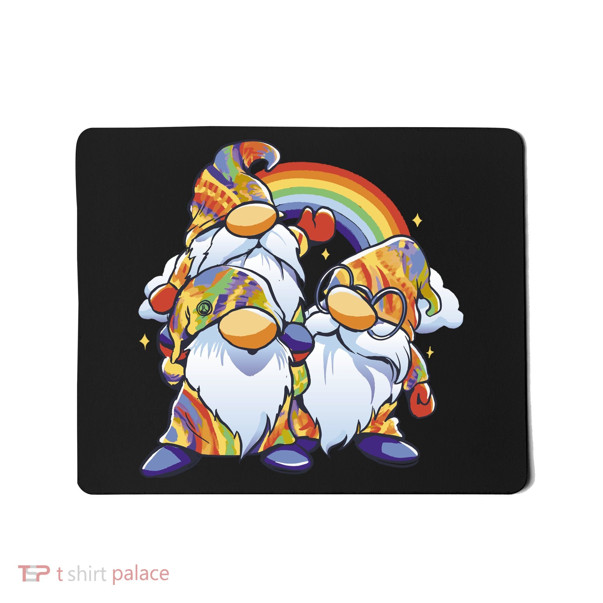 Hippie Gnomes Rainbow Mousepad
