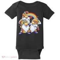 Hippie Gnomes Rainbow Baby Bodysuit thumb 0