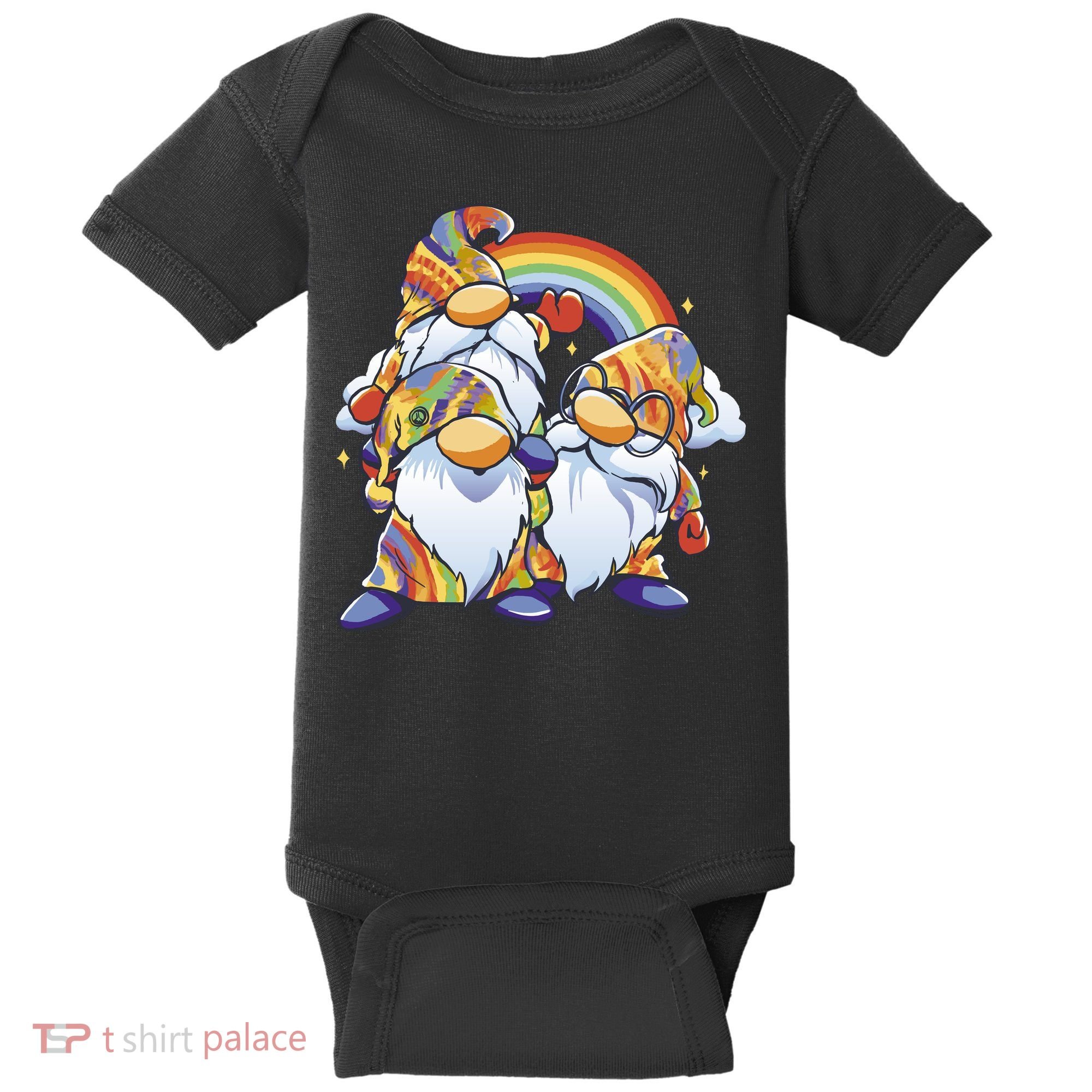 Hippie Gnomes Rainbow Baby Bodysuit