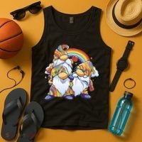 Hippie Gnomes Rainbow Tank Top thumb 4