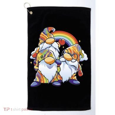 Hippie Gnomes Rainbow Golf Towel