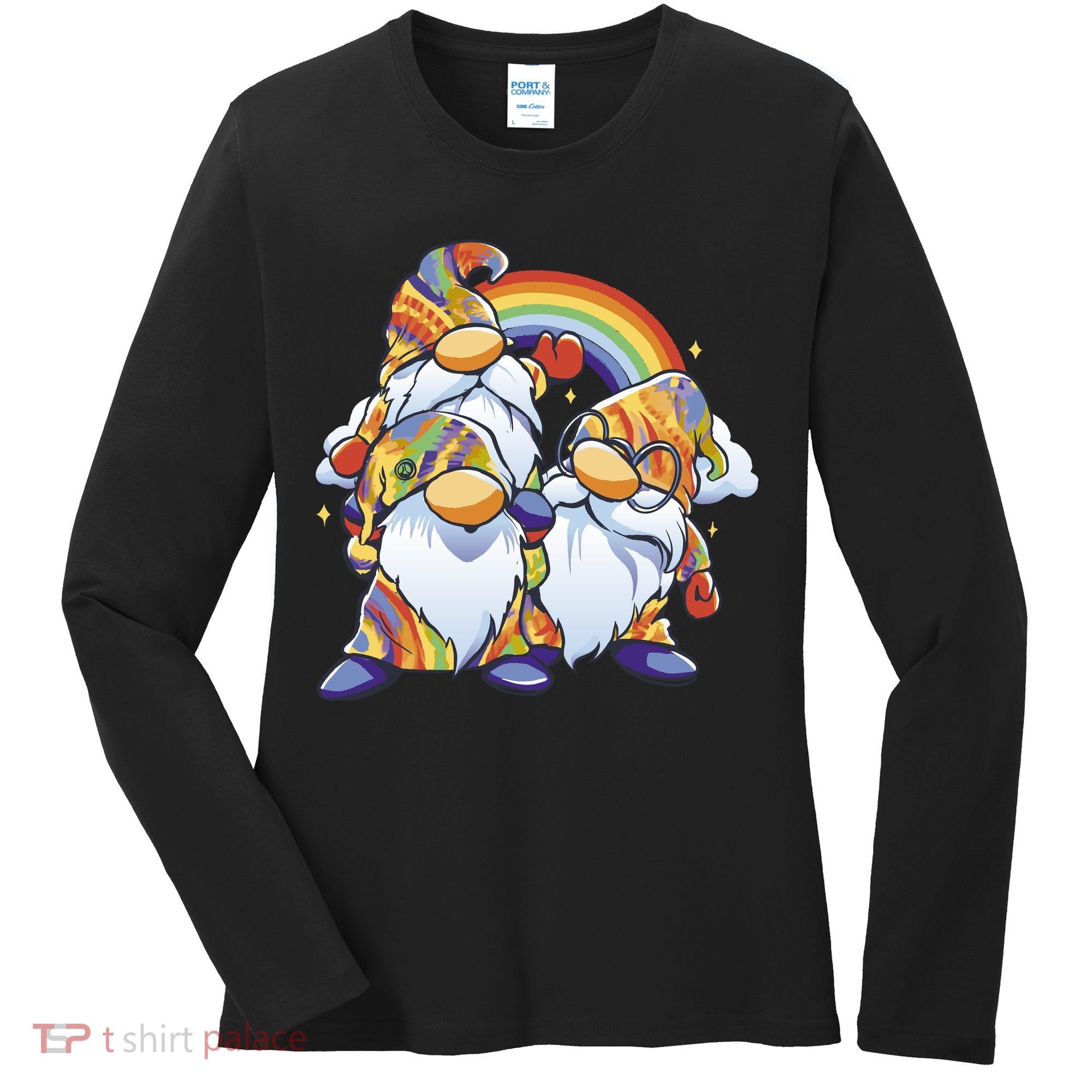 Hippie Gnomes Rainbow Women's Long Sleeve Shirt