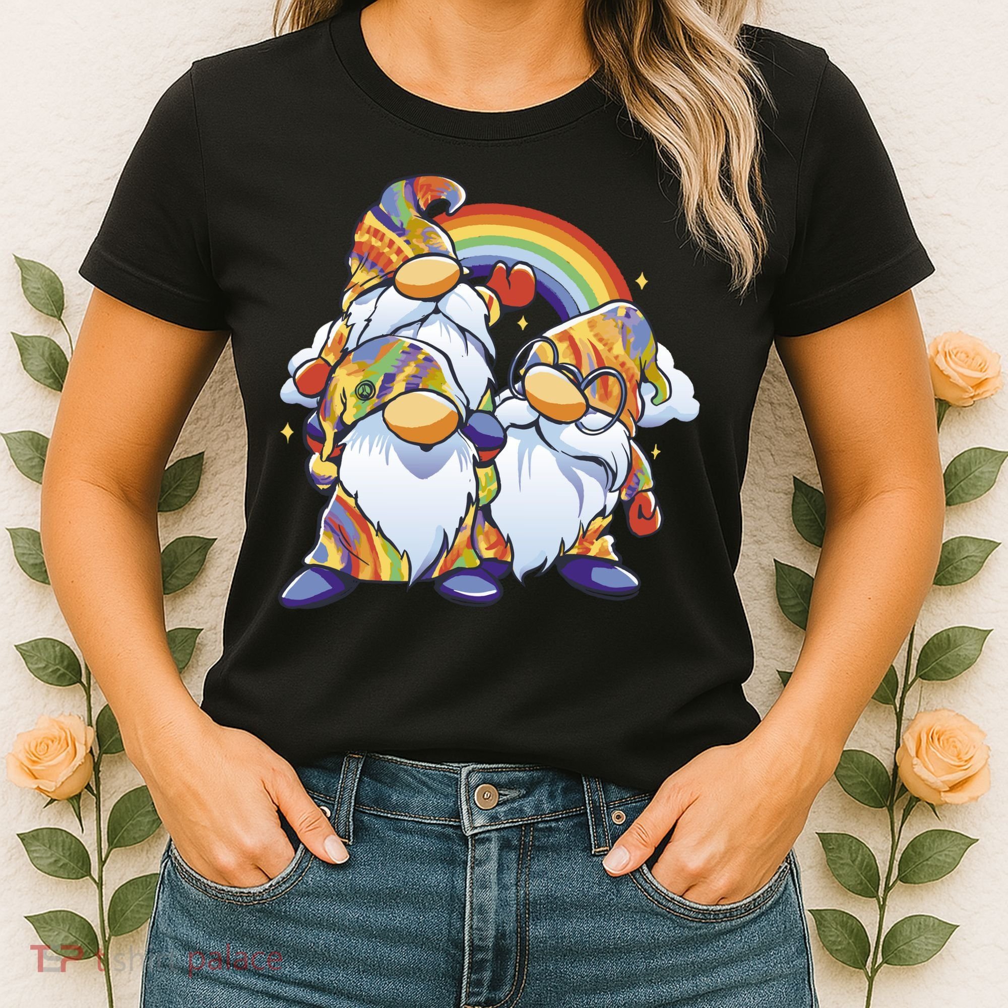Hippie Gnomes Rainbow Women's T-Shirt