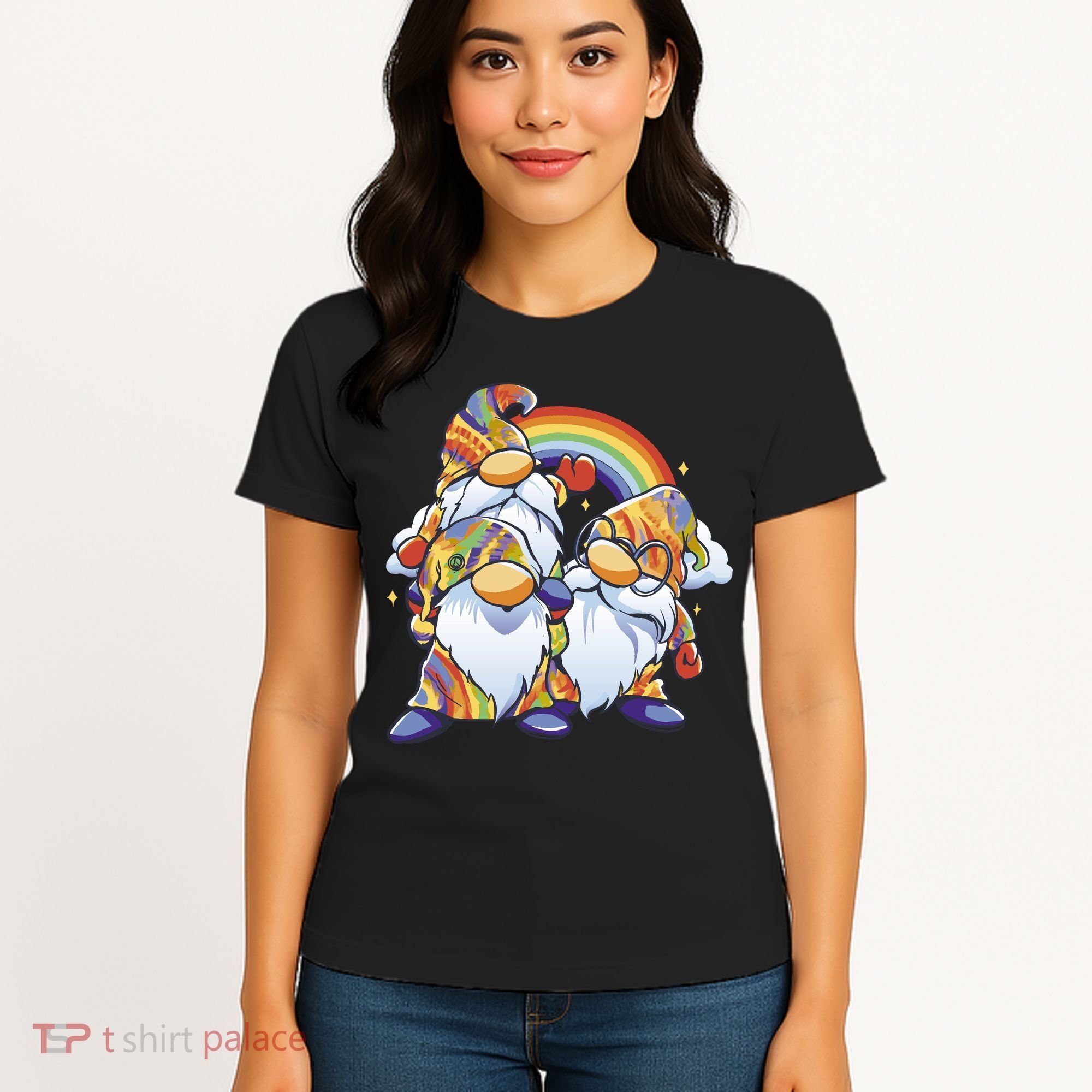 Hippie Gnomes Rainbow Women's T-Shirt