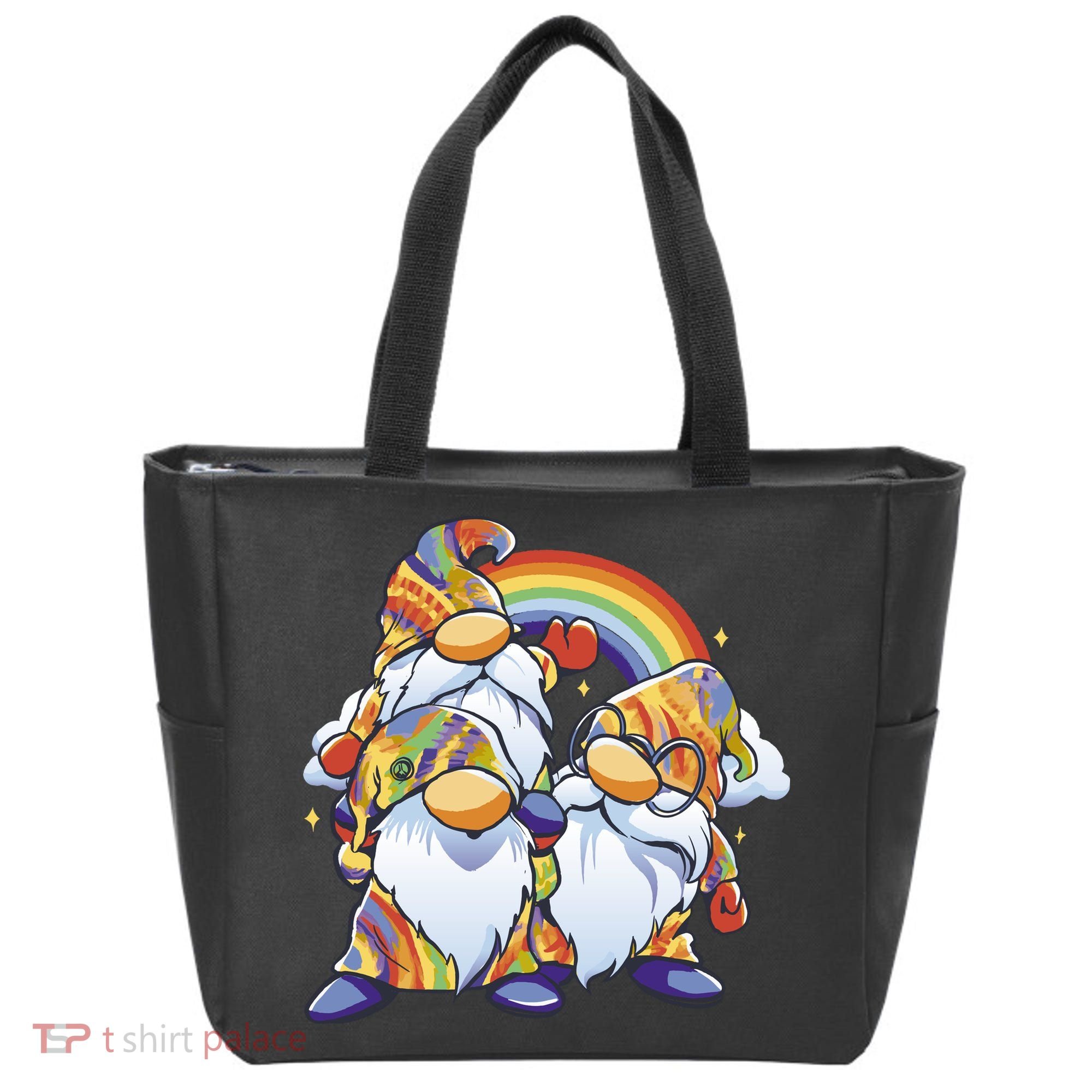 Hippie Gnomes Rainbow Tote Bag