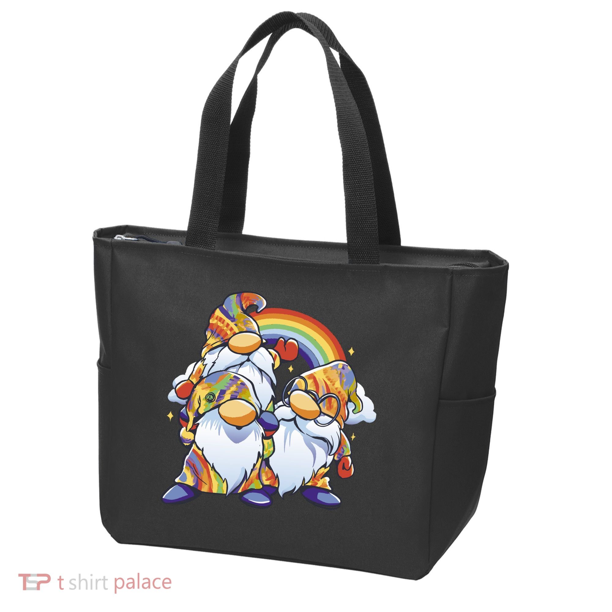 Hippie Gnomes Rainbow Tote Bag