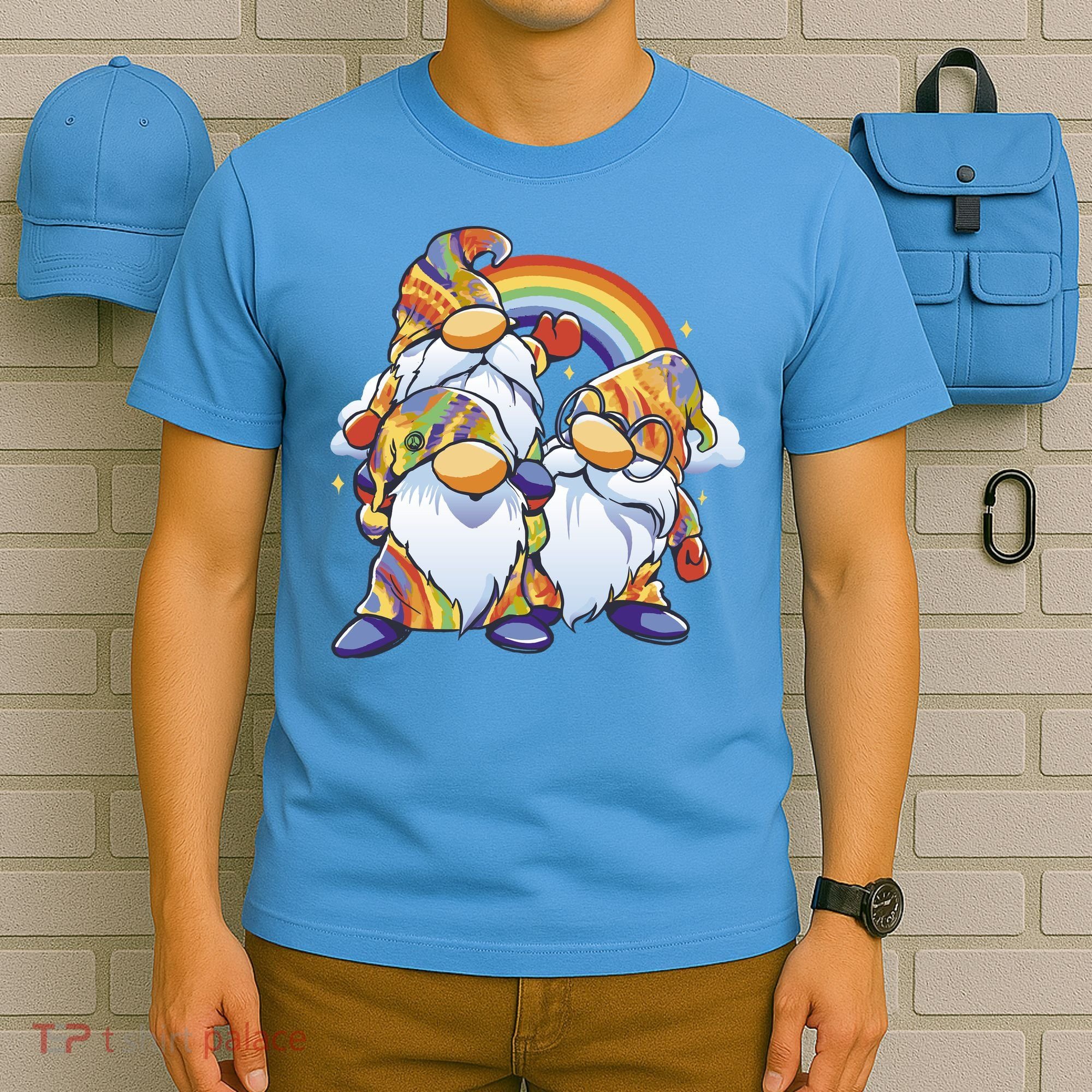 Hippie Gnomes Rainbow T-Shirt