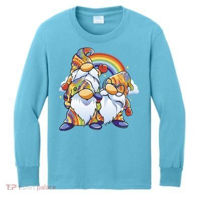 Hippie Gnomes Rainbow Kids Long Sleeve Shirt