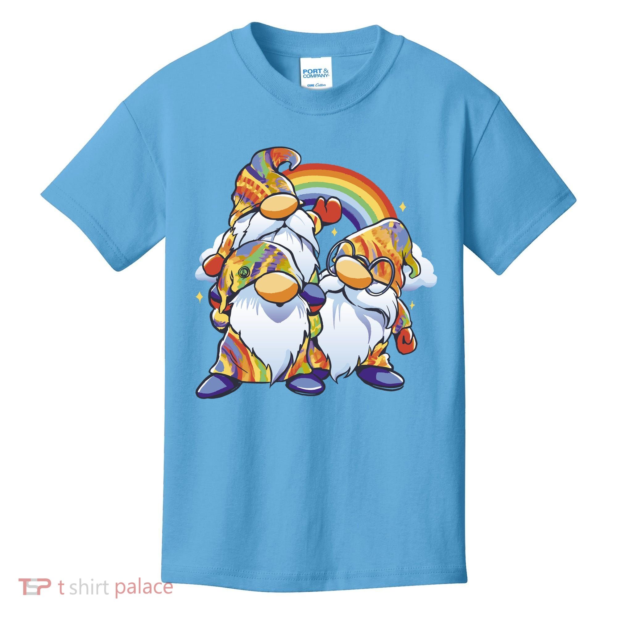 Hippie Gnomes Rainbow Kids T-Shirt