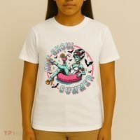 Hot Ghoul Summer Outfits Funny Beach Summer Haloween Women T-Shirt thumb 4