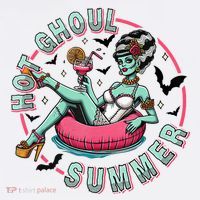 Hot Ghoul Summer Outfits Funny Beach Summer Haloween Women Women's Hoodie thumb 2