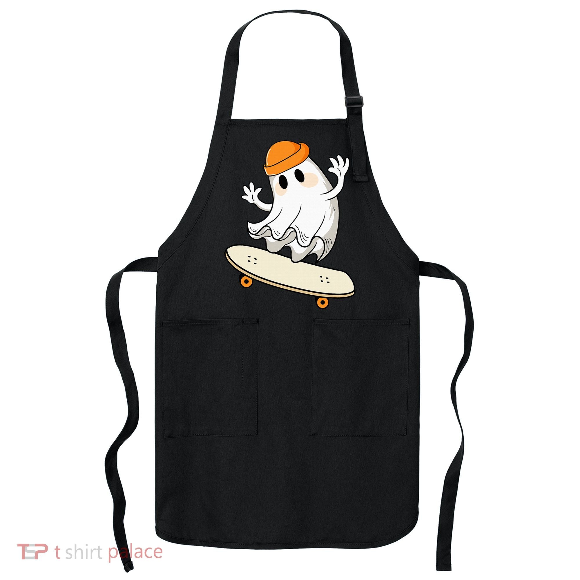 Halloween Ghost Skateboard Halloween Skateboarding Apron