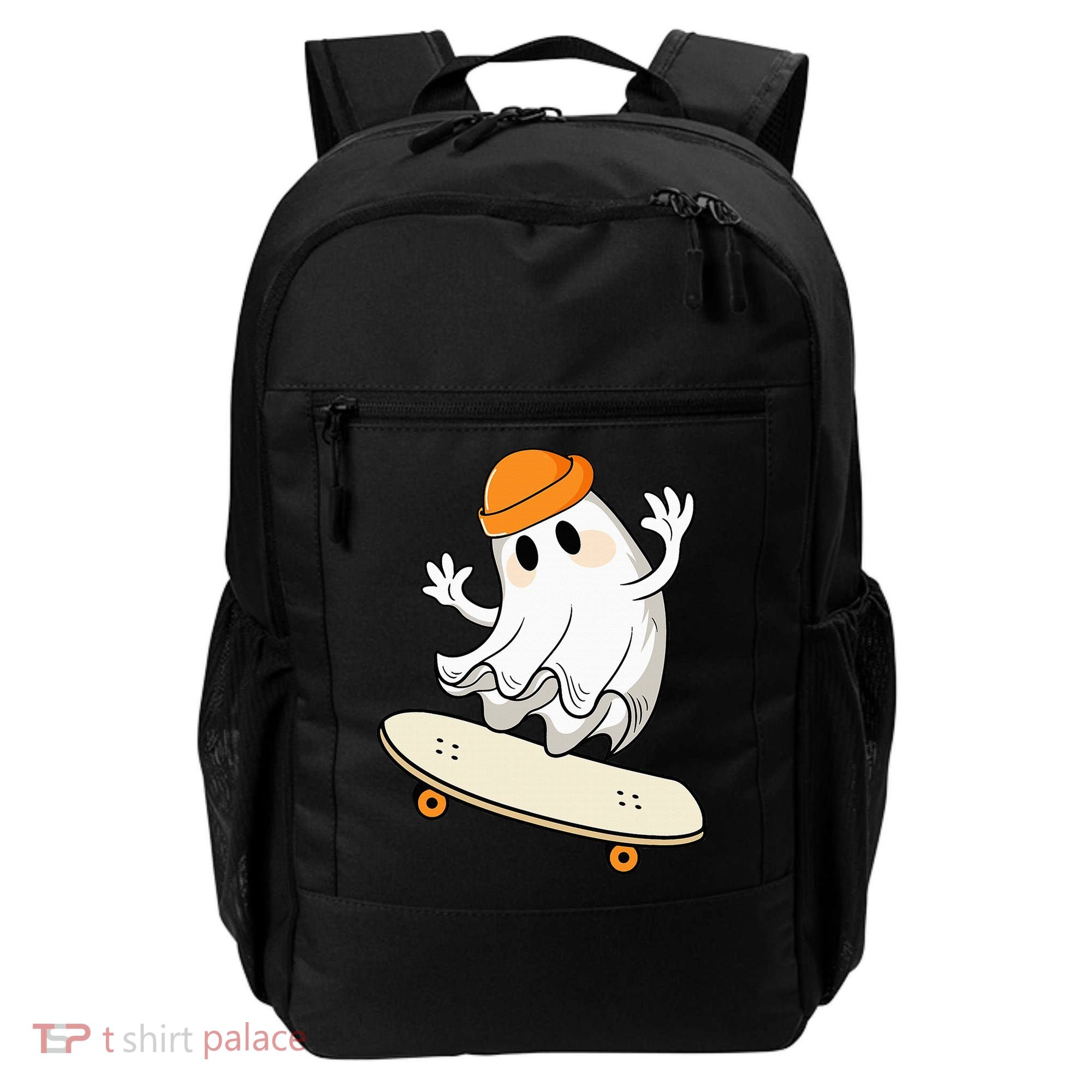 Halloween Ghost Skateboard Halloween Skateboarding Backpack