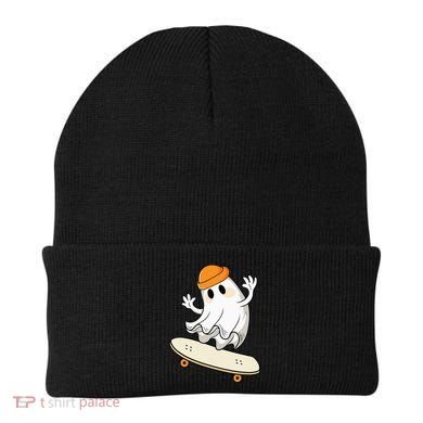 Halloween Ghost Skateboard Halloween Skateboarding Beanie