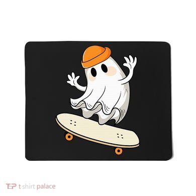 Halloween Ghost Skateboard Halloween Skateboarding Mousepad
