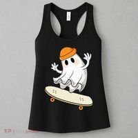 Halloween Ghost Skateboard Halloween Skateboarding Women's Tank Top thumb 3