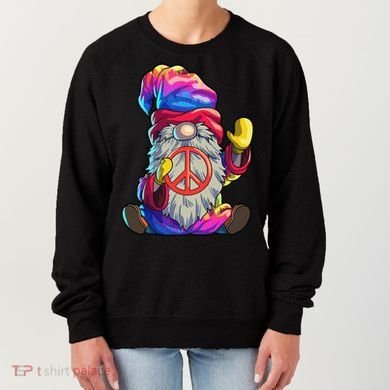 Hippie Gnomes Tie Dye Peace Gnomes Women's Sweatshirt