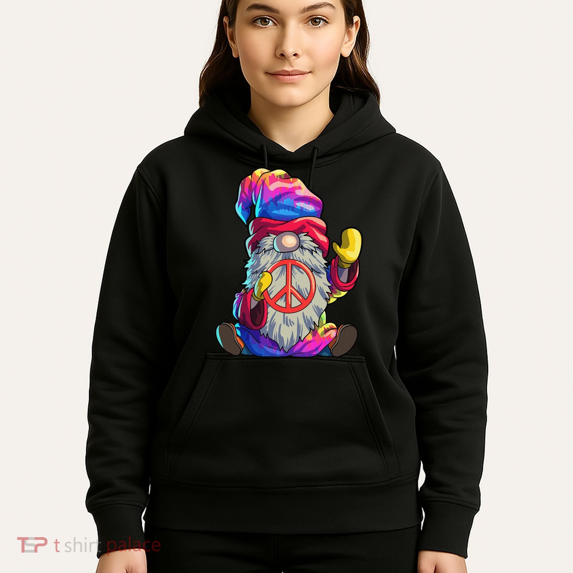 Hippie Gnomes Tie Dye Peace Gnomes Hoodie