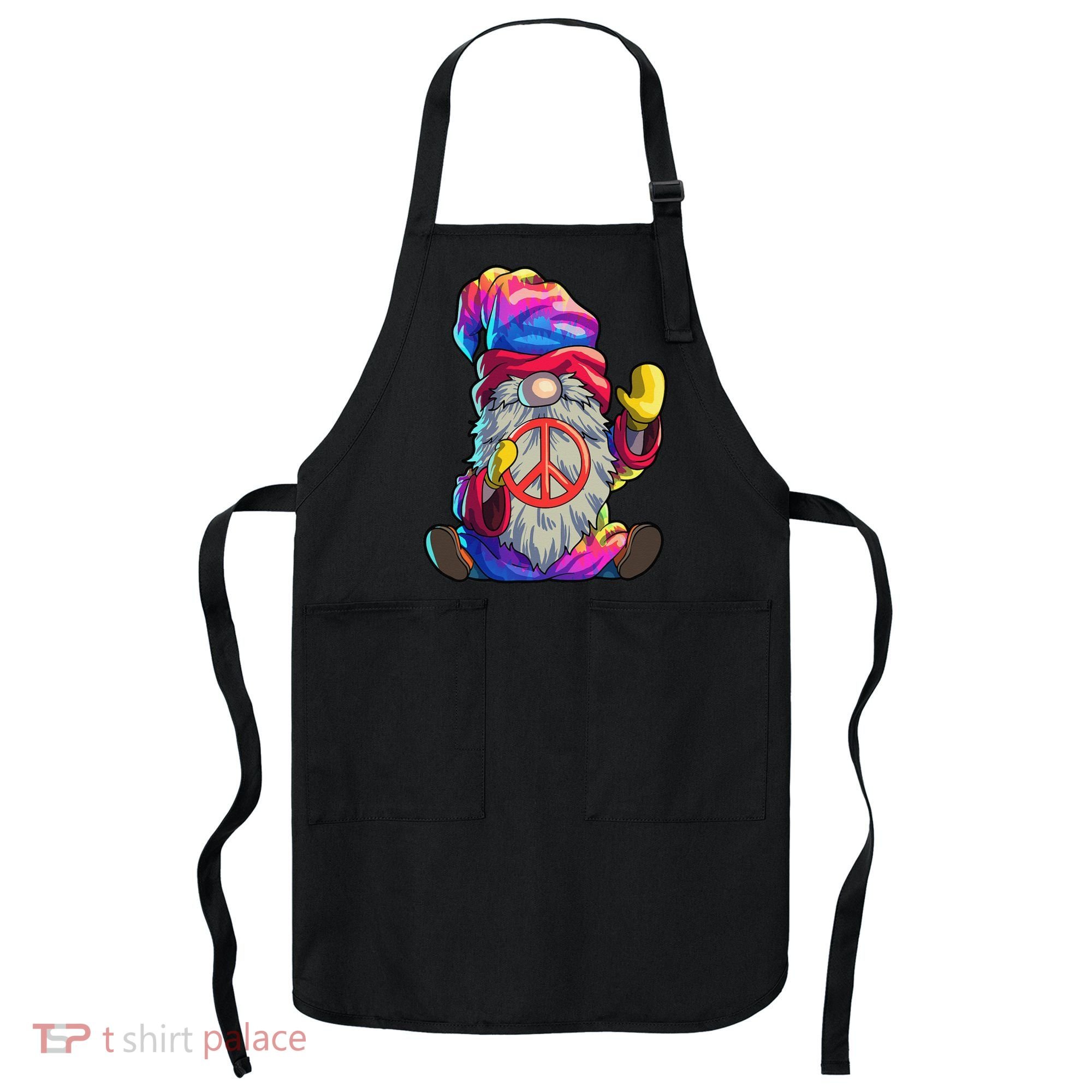 Hippie Gnomes Tie Dye Peace Gnomes Apron