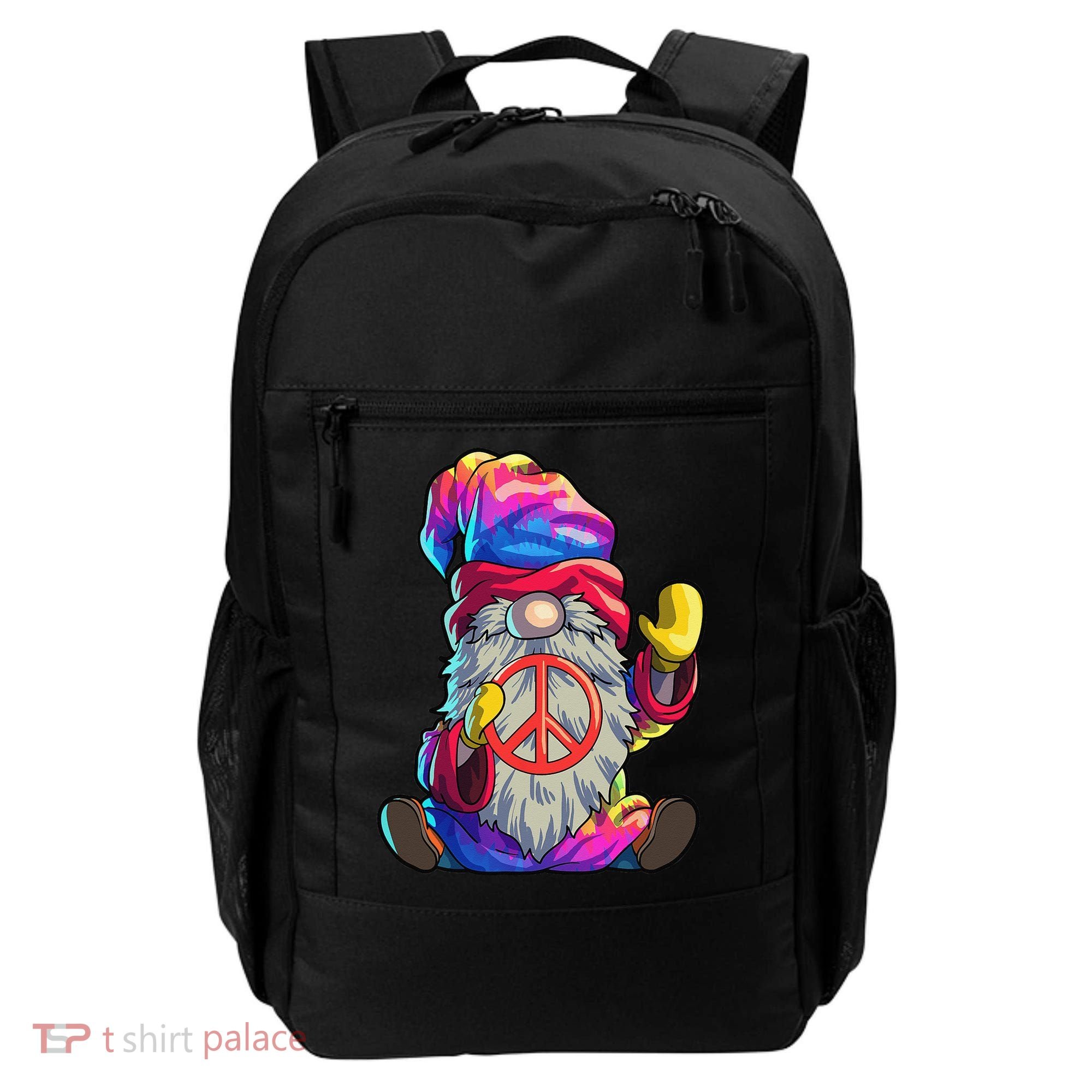Hippie Gnomes Tie Dye Peace Gnomes Backpack