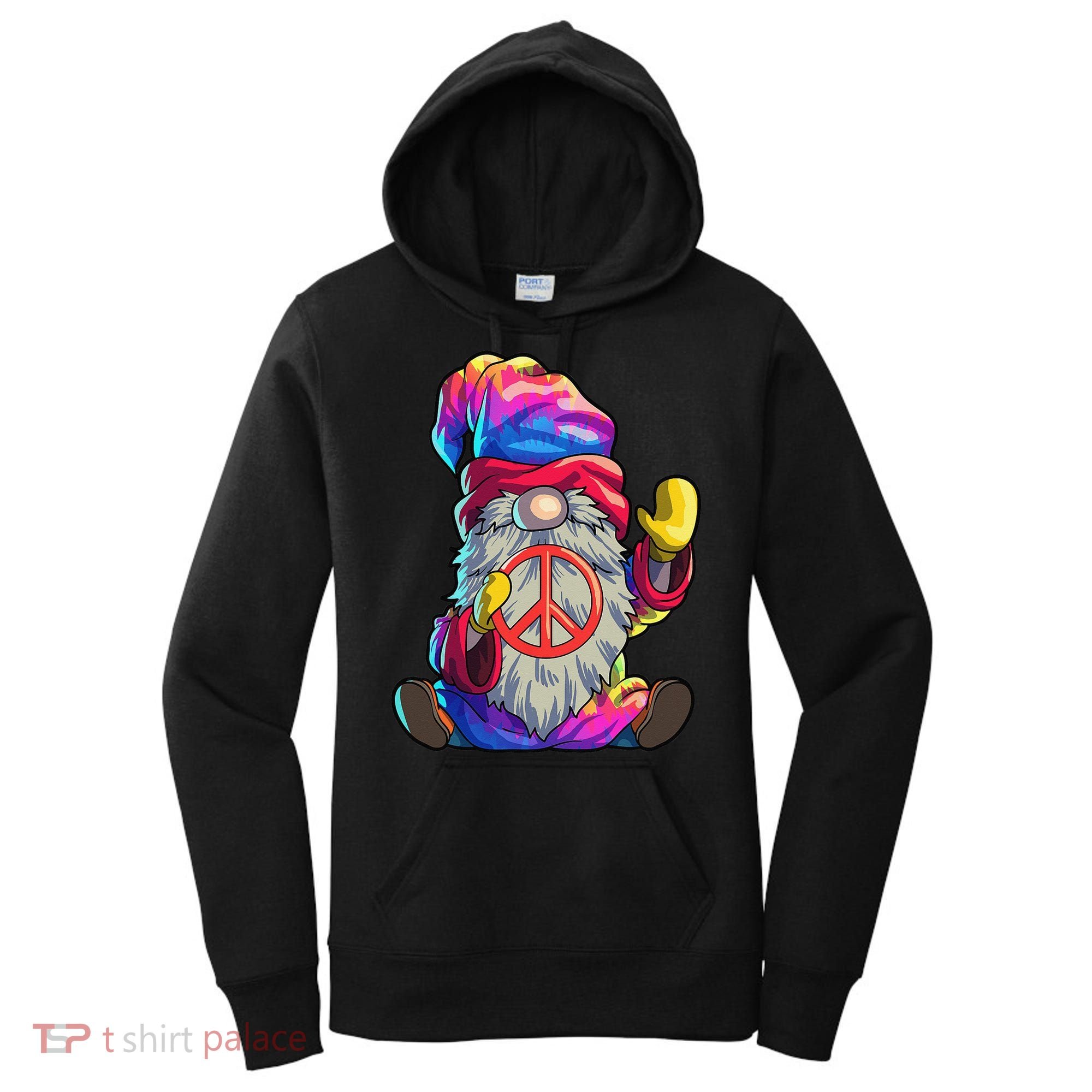 Hippie Gnomes Tie Dye Peace Gnomes Women's Hoodie