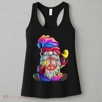 Hippie Gnomes Tie Dye Peace Gnomes Women's Tank Top thumb 3