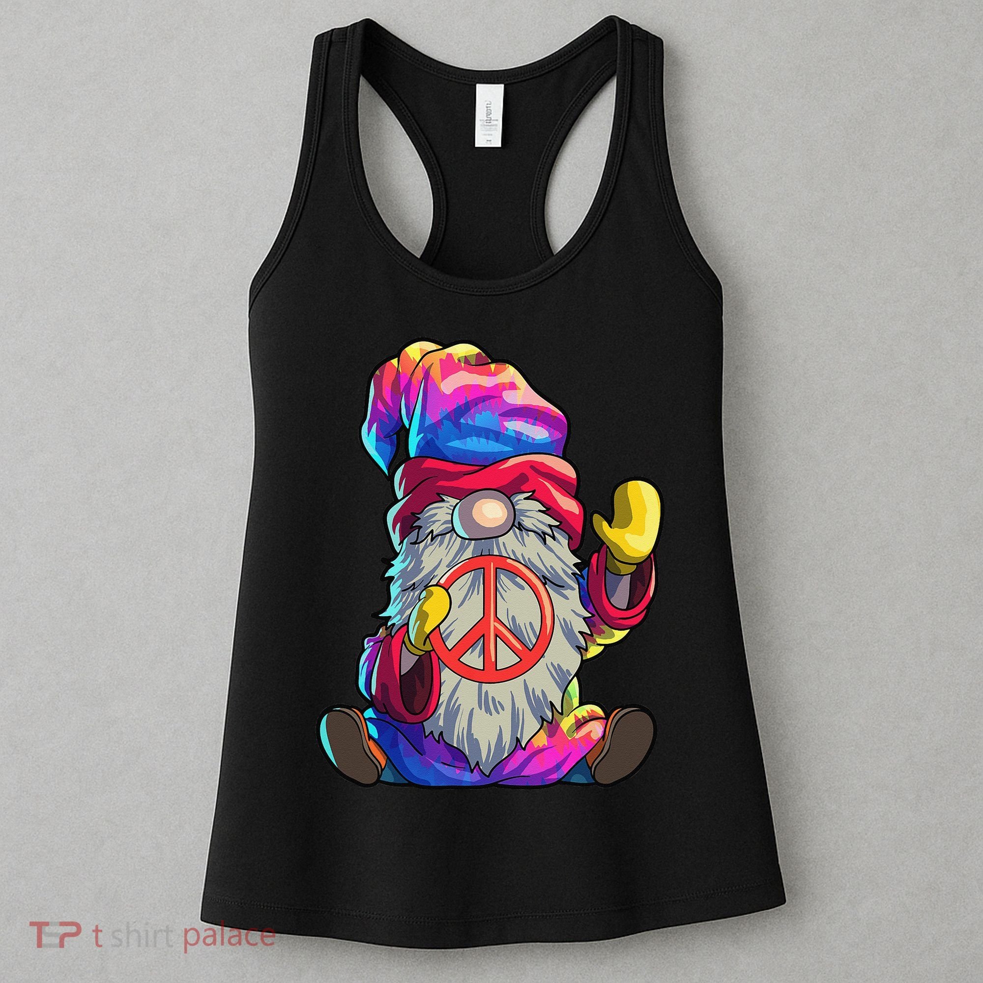 Hippie Gnomes Tie Dye Peace Gnomes Women's Tank Top