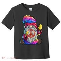 Hippie Gnomes Tie Dye Peace Gnomes Toddler T-Shirt thumb 0