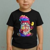 Hippie Gnomes Tie Dye Peace Gnomes Toddler T-Shirt thumb 2