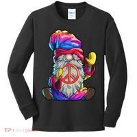 Hippie Gnomes Tie Dye Peace Gnomes Kids Long Sleeve Shirt thumb 0