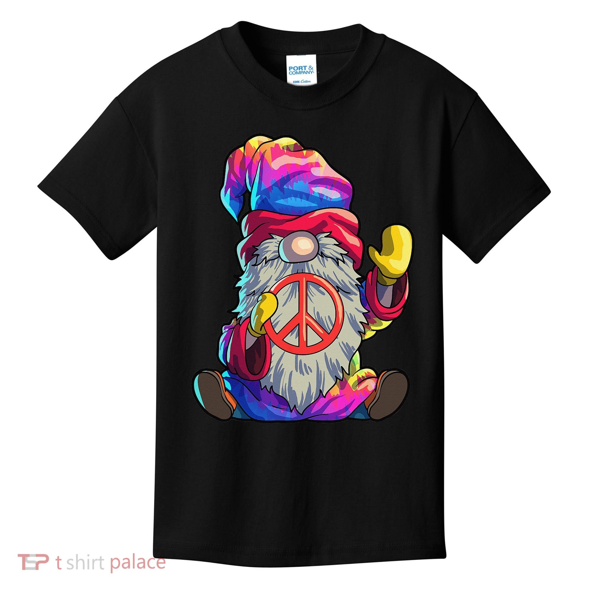 Hippie Gnomes Tie Dye Peace Gnomes Kids T-Shirt