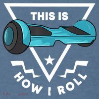 Hoverboard Gift This Is How I Roll Hover Board Comfort Colors Garment-Dyed Hooded Sweatshirt thumb 2