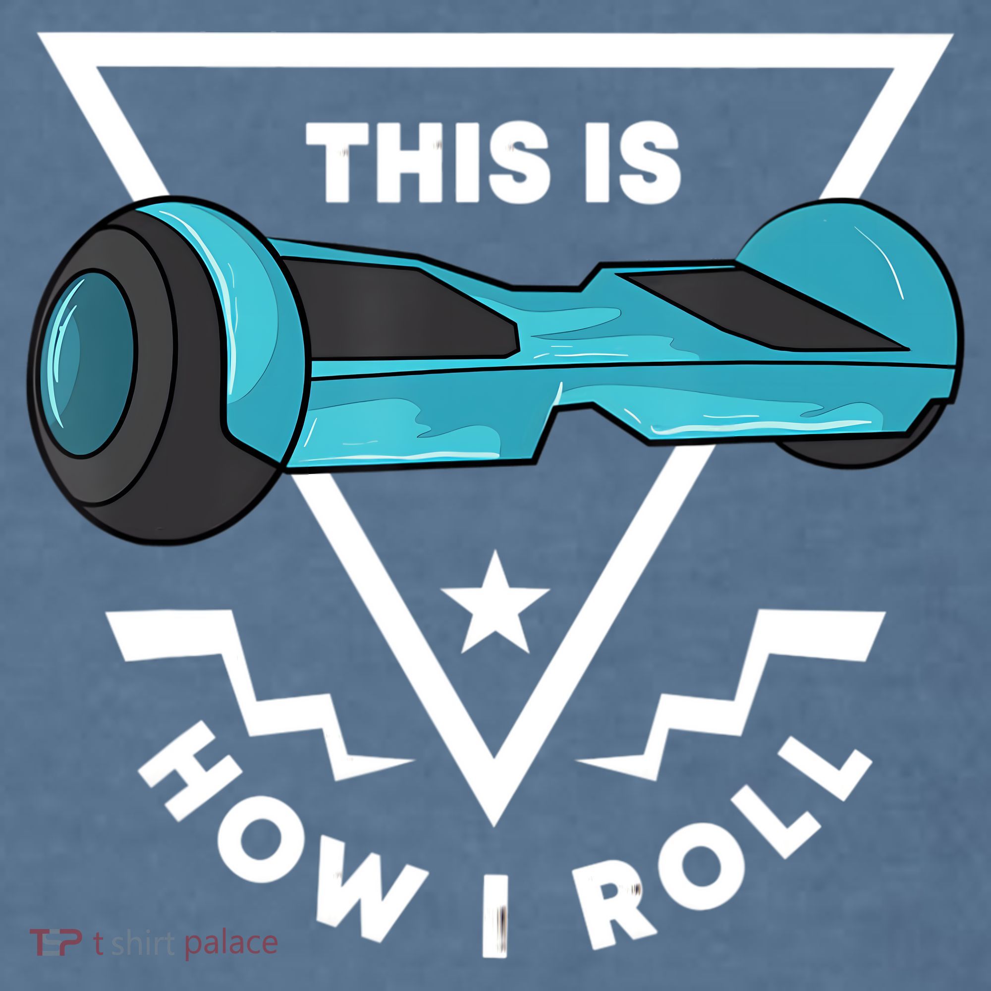 Hoverboard Gift This Is How I Roll Hover Board Comfort Colors Garment-Dyed Hooded Sweatshirt