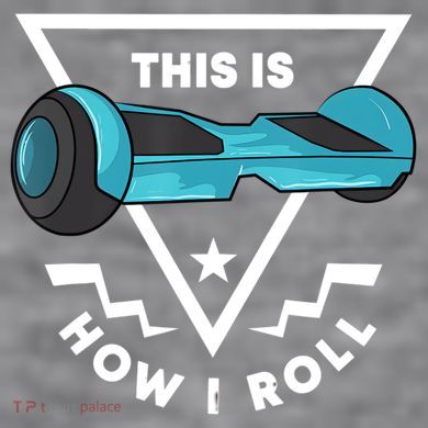 Hoverboard Gift This Is How I Roll Hover Board Women's Racerback Cropped Tank