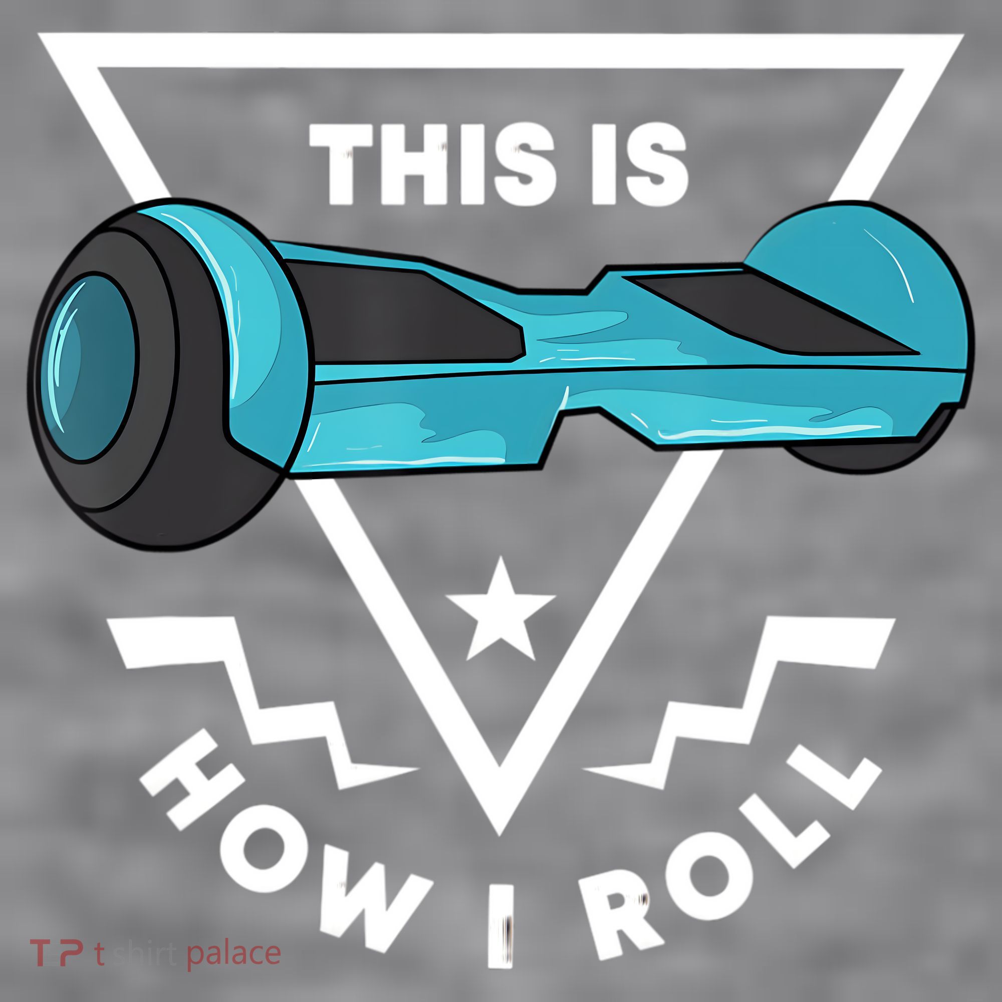 Hoverboard Gift This Is How I Roll Hover Board Women's Racerback Cropped Tank