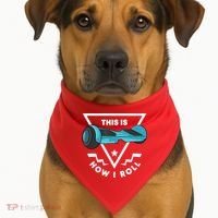 Hoverboard Gift This Is How I Roll Hover Board USA-Made Doggie Bandana thumb 1