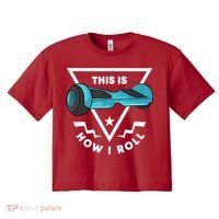 Hoverboard Gift This Is How I Roll Hover Board Women's Crop Top Tee thumb 0
