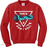 Hoverboard Gift This Is How I Roll Hover Board Kids Sweatshirt thumb 0