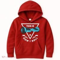 Hoverboard Gift This Is How I Roll Hover Board Kids Hoodie thumb 0