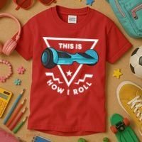 Hoverboard Gift This Is How I Roll Hover Board Kids T-Shirt thumb 3
