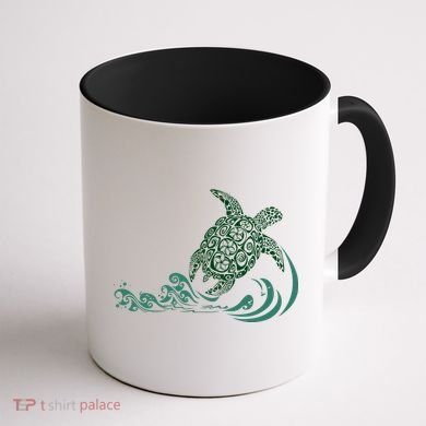Hawaiian Green Turtle Coffee Mug back